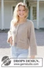 257-3 Almond Butter Cardigan by DROPS Design